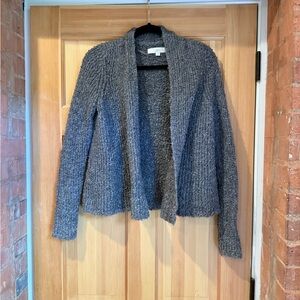 Loft Gray Open-Front Sweater